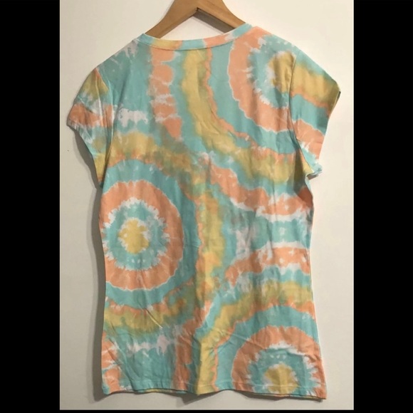 Shirt welcome to the good life graphic yellow tie dye XL - Picture 2 of 2